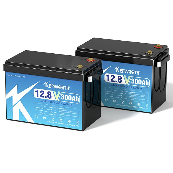 Kepworth LiFePO4 12.8V 300Ah • BMS 200A • 6000 Ciclos
