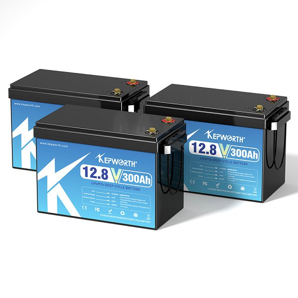 Kepworth LiFePO4 12.8V 300Ah • BMS 200A • 6000 Ciclos