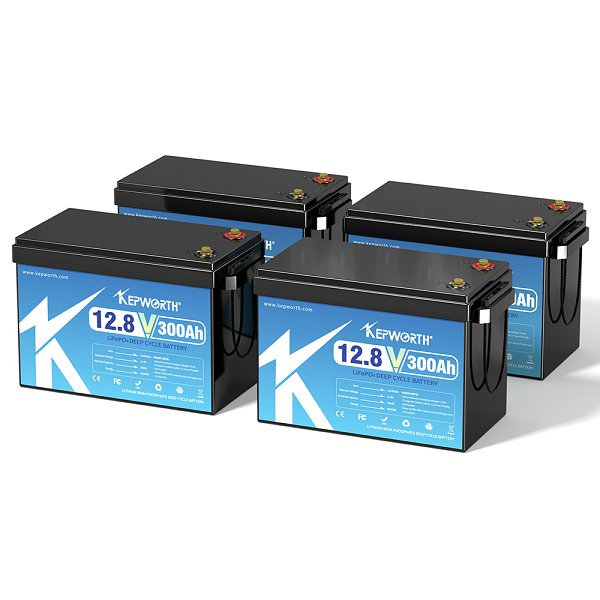 Kepworth LiFePO4 12.8V 300Ah • BMS 200A • 6000 Ciclos