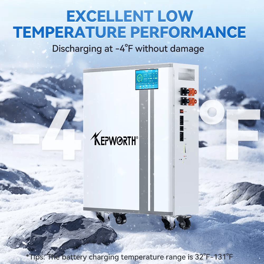 Kepworth LiFePO4 51.2V 100Ah • 5.12kWh • Bateria Solar • Off-Grid